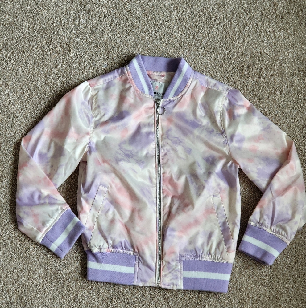 ♥️NWT♥️ URBAN REPUBLIC PASTEL TIE-DYE GIRLS BOMBER JACKET